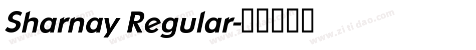 Sharnay Regular字体转换